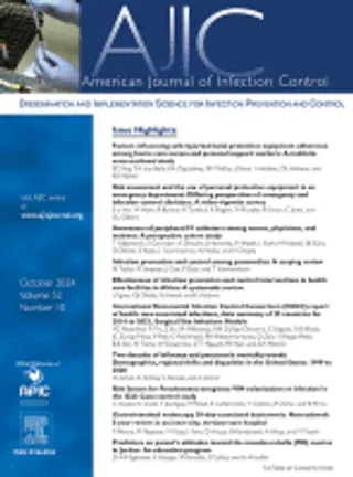 American Journal of Infection Control journal cover