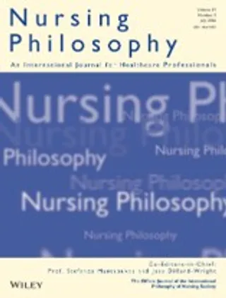 Nursing Philosophy journal cover