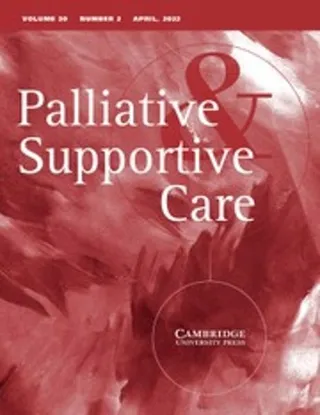 Palliative &amp; Supportive Care journal cover